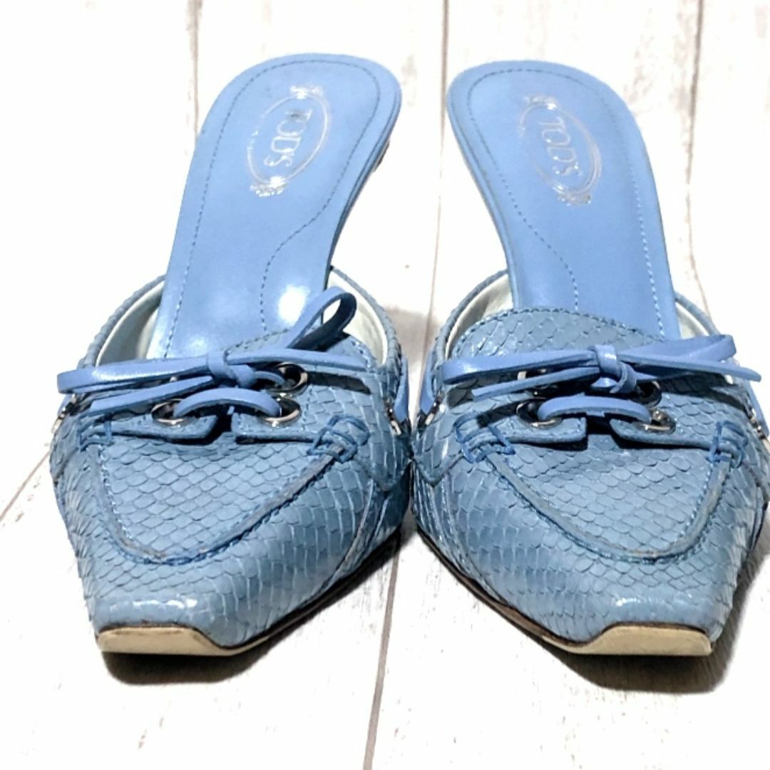 TOD'S - トッズ パイソン ミュール 36 TOD'S レザー サンダル の TOD'S - トッズ パイソン ミュール 36 TOD'S レザー サンダル の