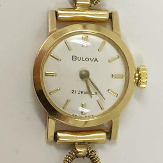 ブローバ(Bulova)のBULOVA 手巻き 腕時計 金無垢 K18 アンティーク(腕時計)