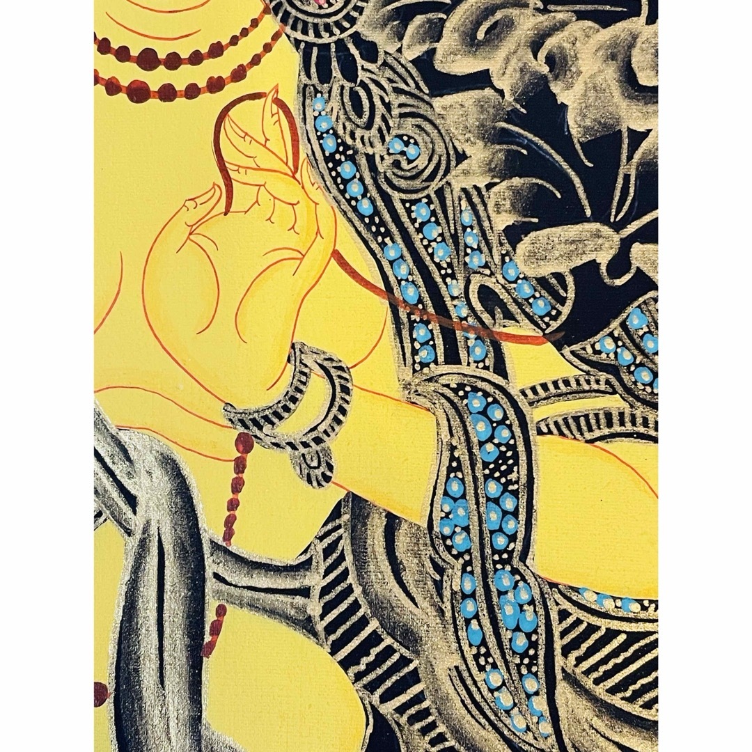 一点物 手描き》文殊菩薩 マンジュシュリー 文殊師利 タンカ 曼荼羅 一点物 手描き》文殊菩薩 マンジュシュリー 文殊師利 タンカ 曼荼羅
