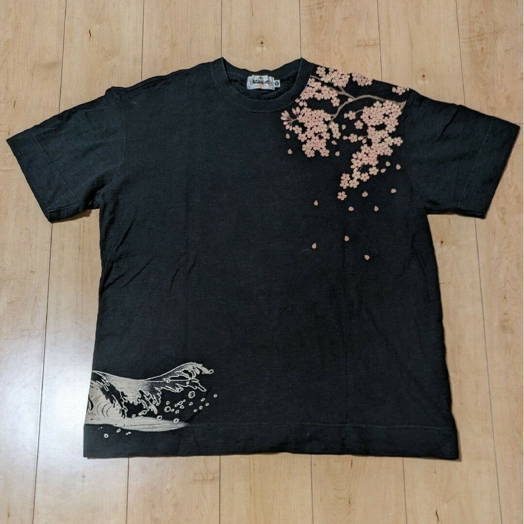 絡繰魂 - 【絡繰魂】鯉 刺繍 プリント 和柄 半袖 Tシャツ 絡繰魂 - 【絡繰魂】鯉 刺繍 プリント 和柄 半袖 Tシャツ