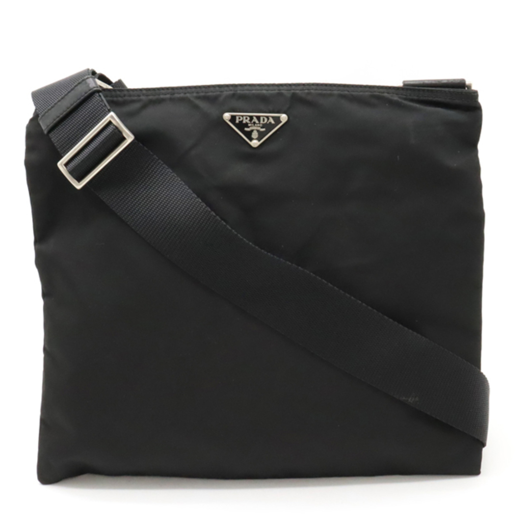 PRADA - PRADA プラダ ショルダーバッグ 斜め掛け マチなし PRADA - PRADA プラダ ショルダーバッグ 斜め掛け マチなし