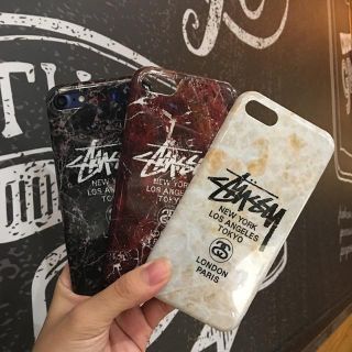 ステューシー(STUSSY)の希少！大理石柄STUSSY！　iPhoneケース♪(iPhoneケース)