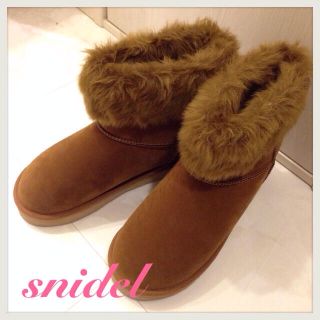 スナイデル(SNIDEL)のsnidel♡ショートムートンブーツ(ブーツ)