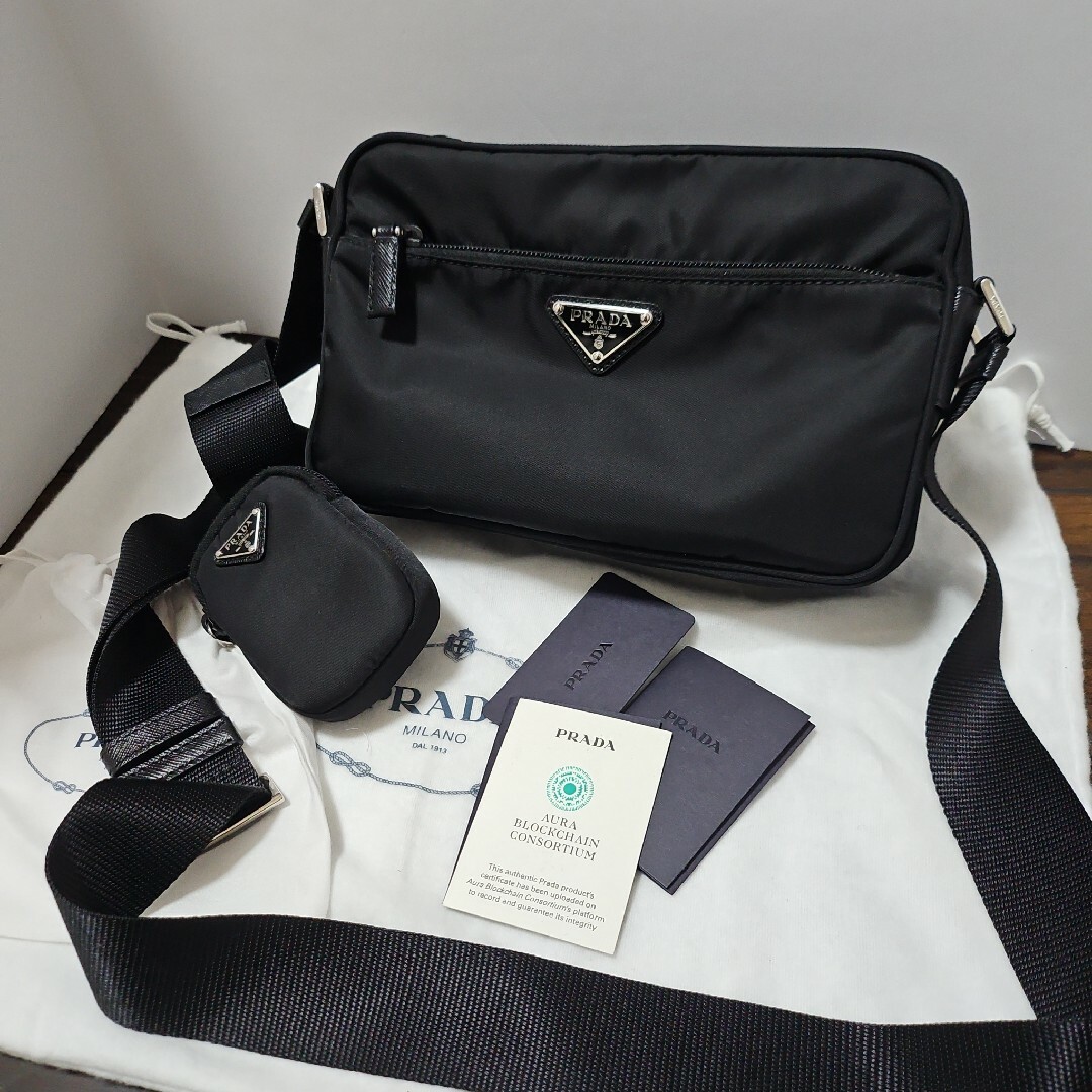 PRADA - PRADA ナイロン 美品 ショルダーバッグ⚠ 確実正規品の PRADA - PRADA ナイロン 美品 ショルダーバッグ⚠ 確実正規品の