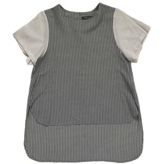 ミズイロインド(mizuiro ind)のmizuiro ind ストライププルオーバーブラウス(シャツ/ブラウス(半袖/袖なし))