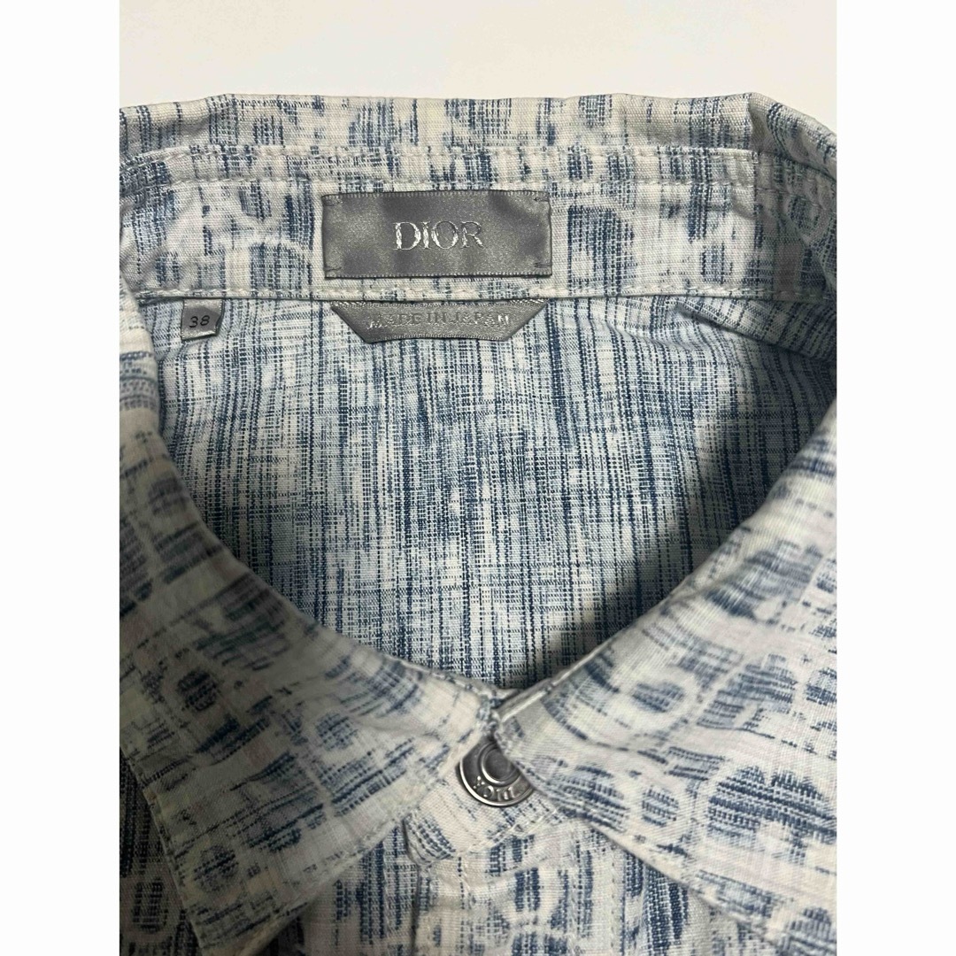 DIOR オブリークデニムシャツカスリコットンデニム DIOR オブリークデニムシャツカスリコットンデニム