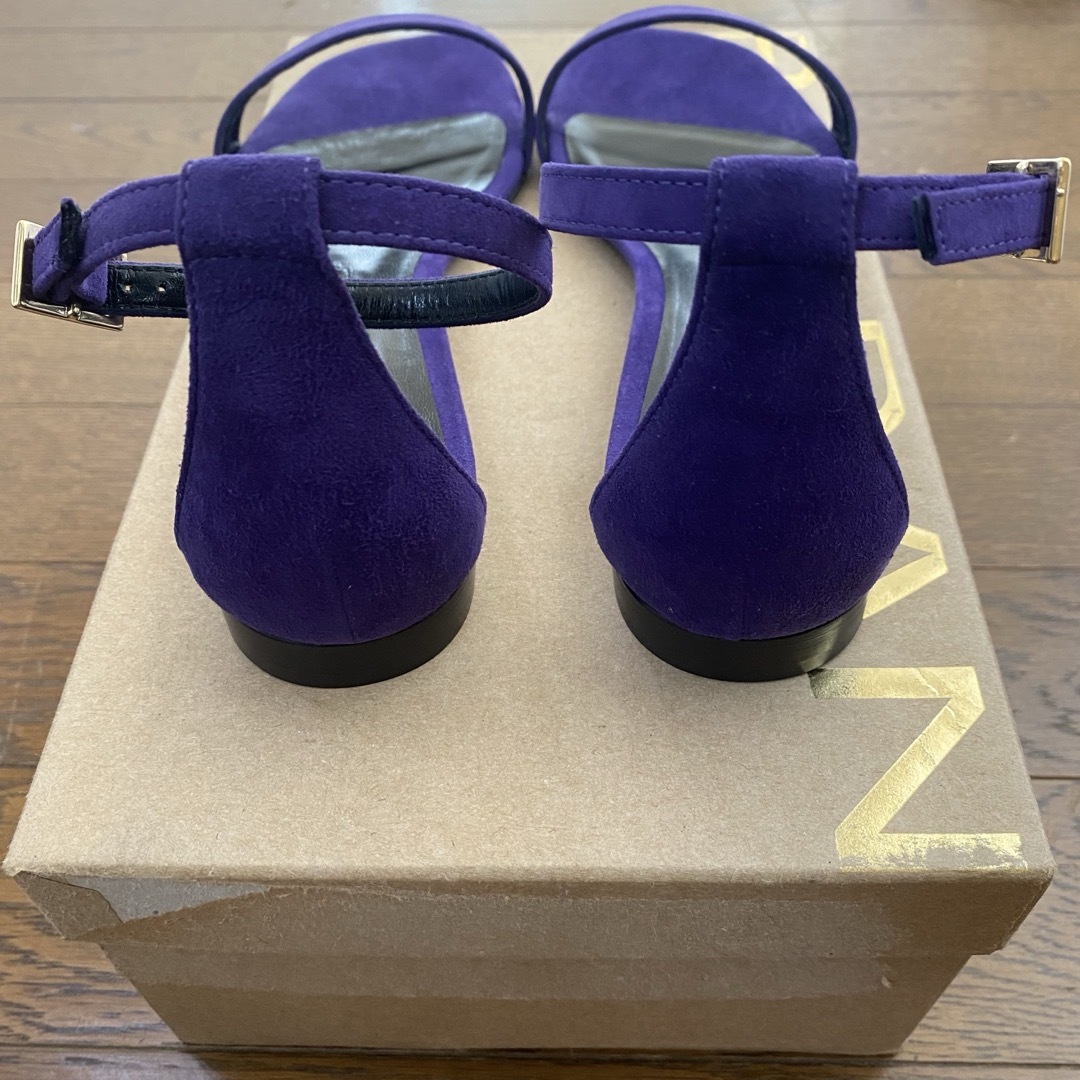 未使用 BALDAN フラットサンダル 36 1/2 パープル系 未使用 BALDAN フラットサンダル 36 1/2 パープル系