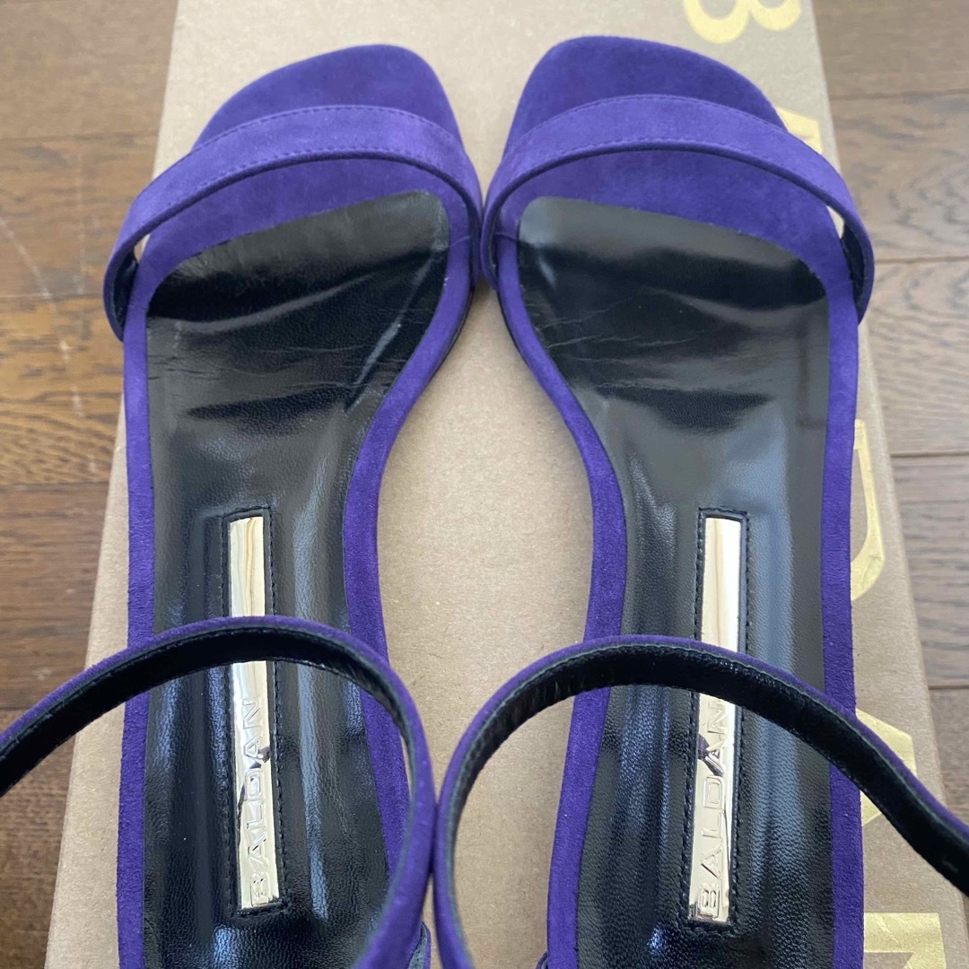 未使用 BALDAN フラットサンダル 36 1/2 パープル系 未使用 BALDAN フラットサンダル 36 1/2 パープル系