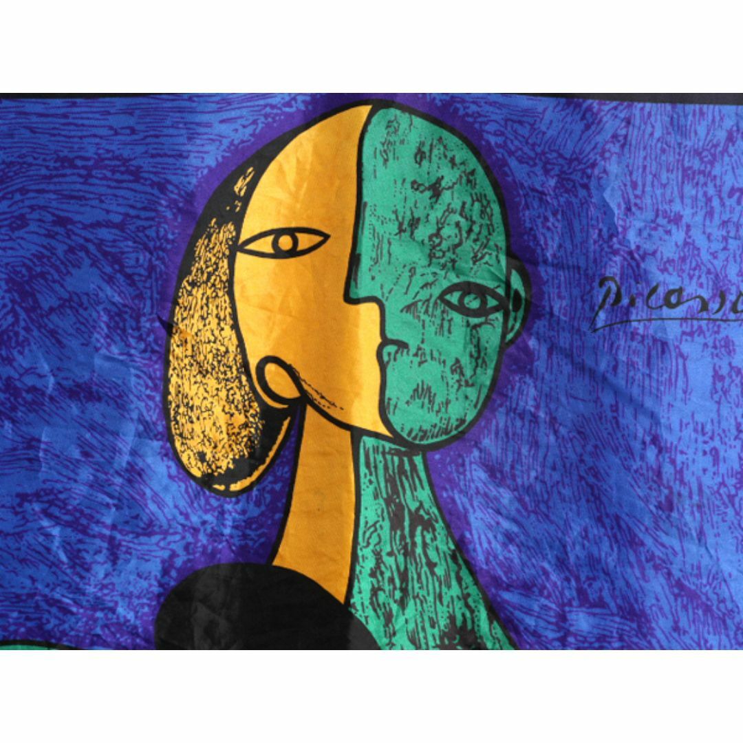 ピカソ 大判 アート スカーフ 正方形 絵画柄 肖像画柄 ピカソ 大判 アート スカーフ 正方形 絵画柄 肖像画柄