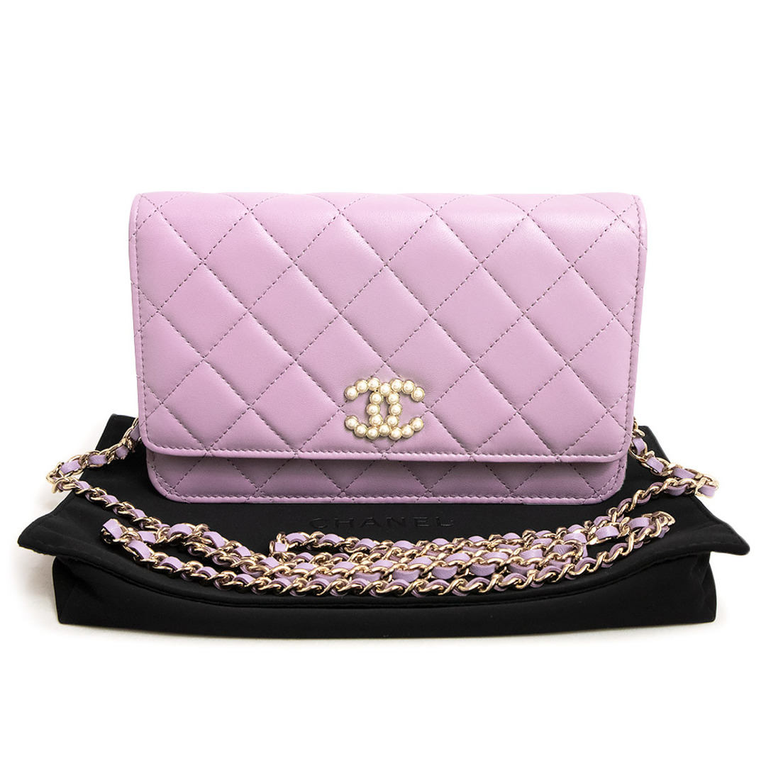 CHANEL - シャネル マトラッセ ココマーク パール チェーン CHANEL - シャネル マトラッセ ココマーク パール チェーン