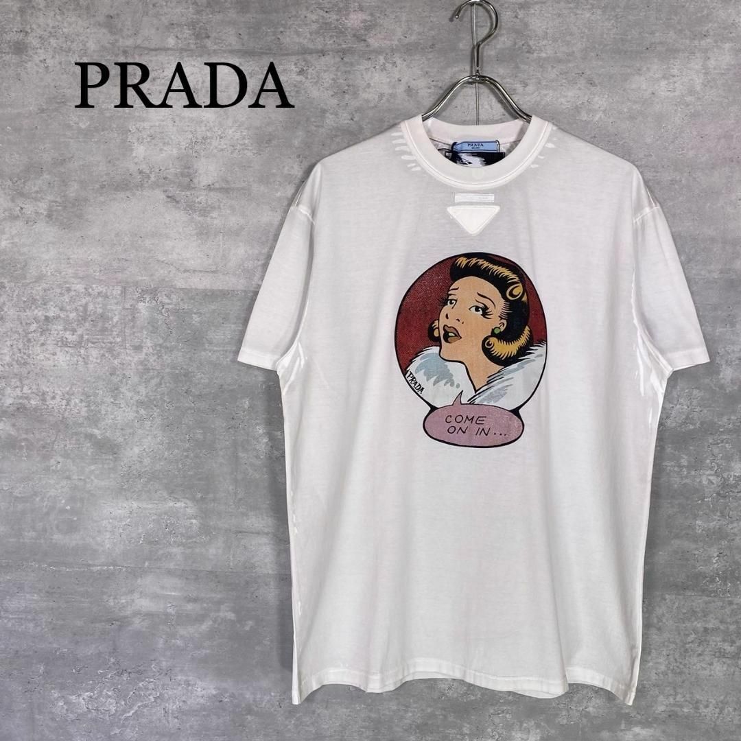 PRADA - 『PRADA』プラダ (M) プリント半袖Tシャツの通販 by PRADA - 『PRADA』プラダ (M) プリント半袖Tシャツの通販 by