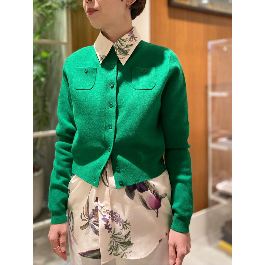 GABAN - CABaN コットンカシミヤ クルーネックカーディガンの GABAN - CABaN コットンカシミヤ クルーネックカーディガンの