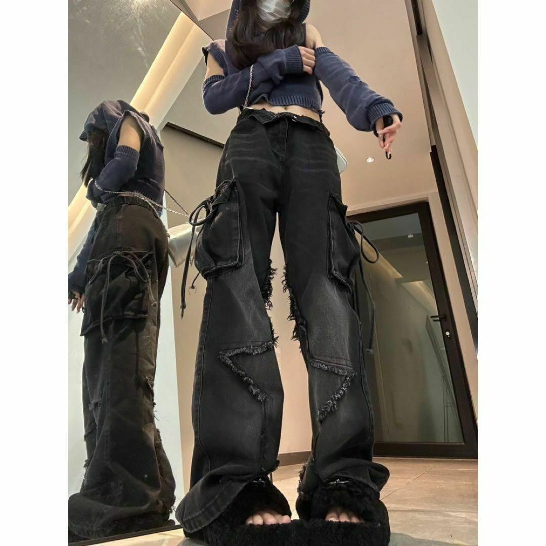 デニムパンツ y2k ストリート グランジ ワイドデニム XLの通販 by mint's shop|ラクマ デニムパンツ y2k ストリート グランジ ワイドデニム XLの通販 by mint's shop|ラクマ