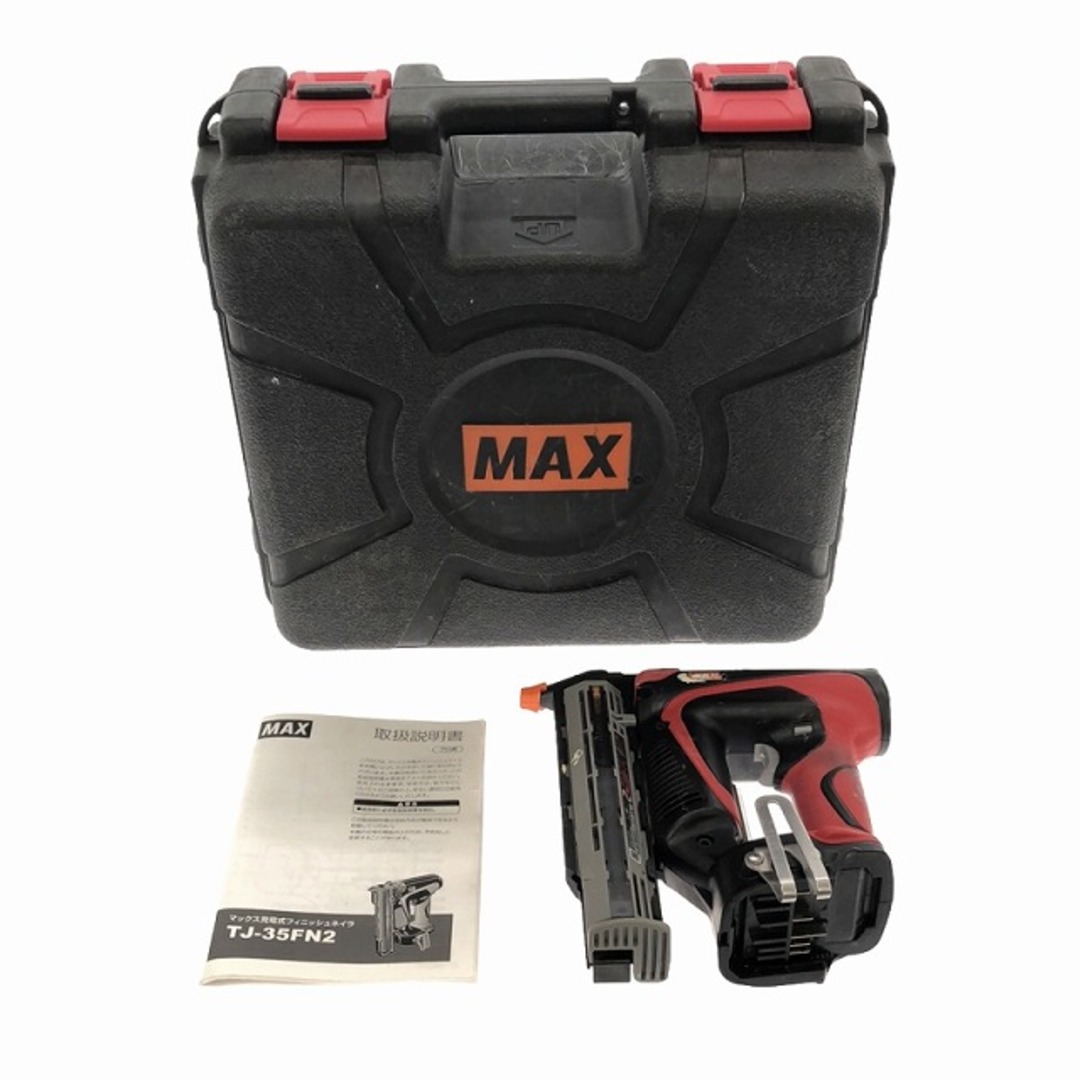 ☆中古品☆MAX マックス 18V 35mm 充電式フィニッシュネイラ TJ-35FN2 本体＋ケース付 コードレス 仕上釘打機 仕上釘打ち機  電動工具 93176