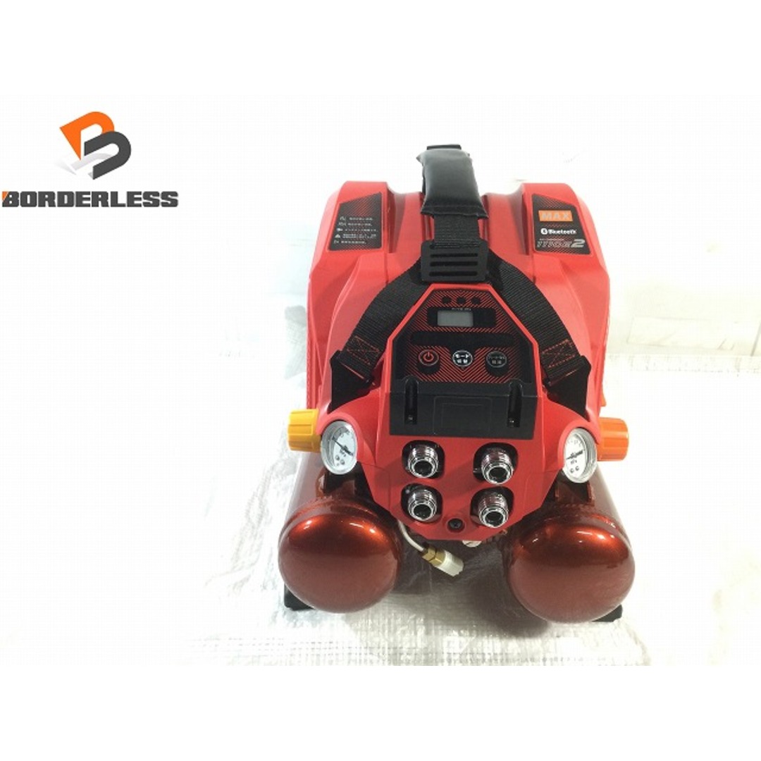 ☆極美品☆ MAX マックス 100V 8L 高圧専用4口 スーパーエアコンプレッサー AK-HH1110E2 エアーコンプレッサー 94070