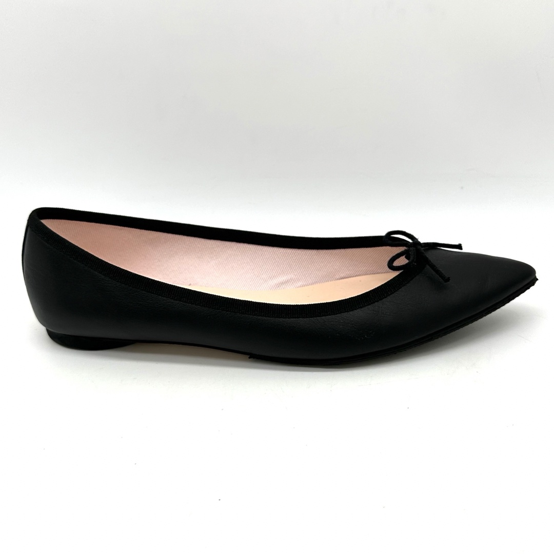 美品〉repetto レペット【24.5】ポインテッドトゥ バレエシューズ 黒 美品〉repetto レペット【24.5】ポインテッドトゥ バレエシューズ 黒