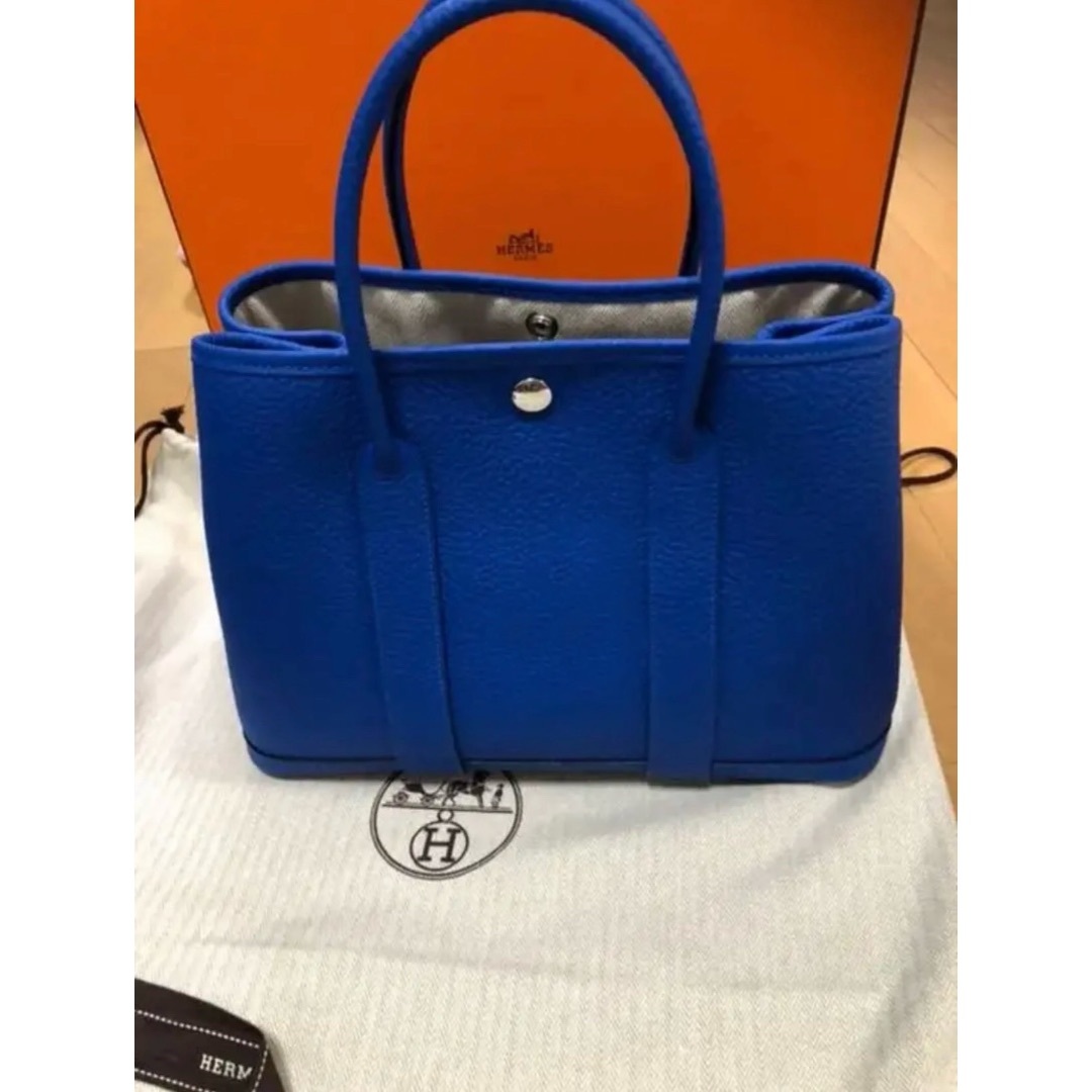HERMES - 未使用　エルメス HERMES ガーデンパーティ ブルーゼリージュ　TPM 30