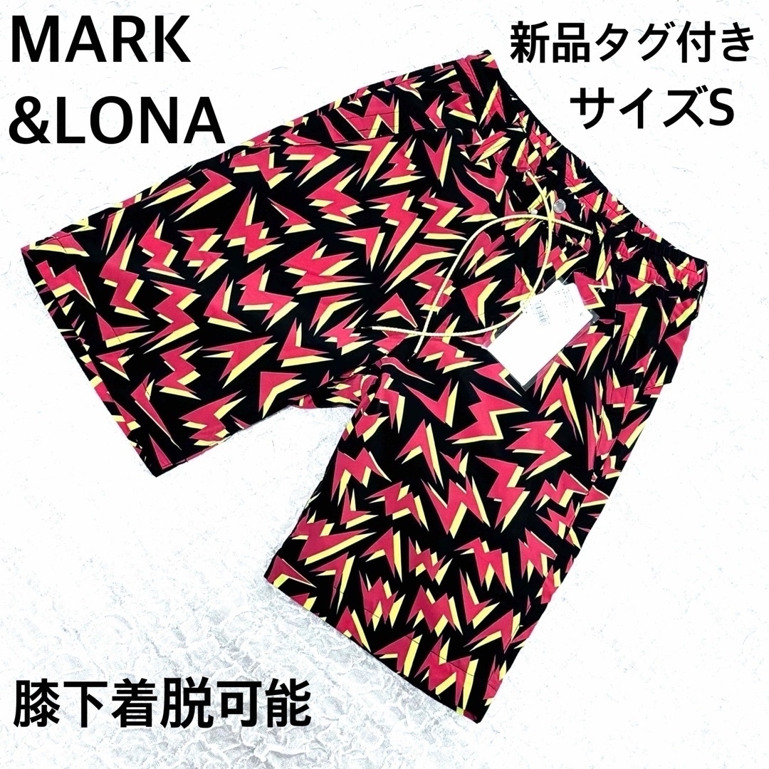 新品タグ付き MARK&LONA マークアンドロナ ゴルフ膝下脱着式パンツ S 新品タグ付き MARK&LONA マークアンドロナ ゴルフ膝下脱着式パンツ S