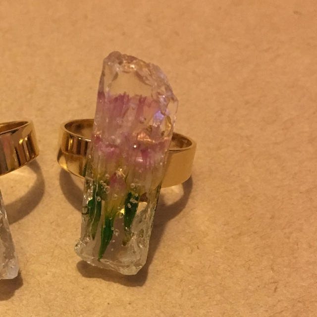 Dryflower ring💐NO.1 ハンドメイドのアクセサリー(リング)の商品写真