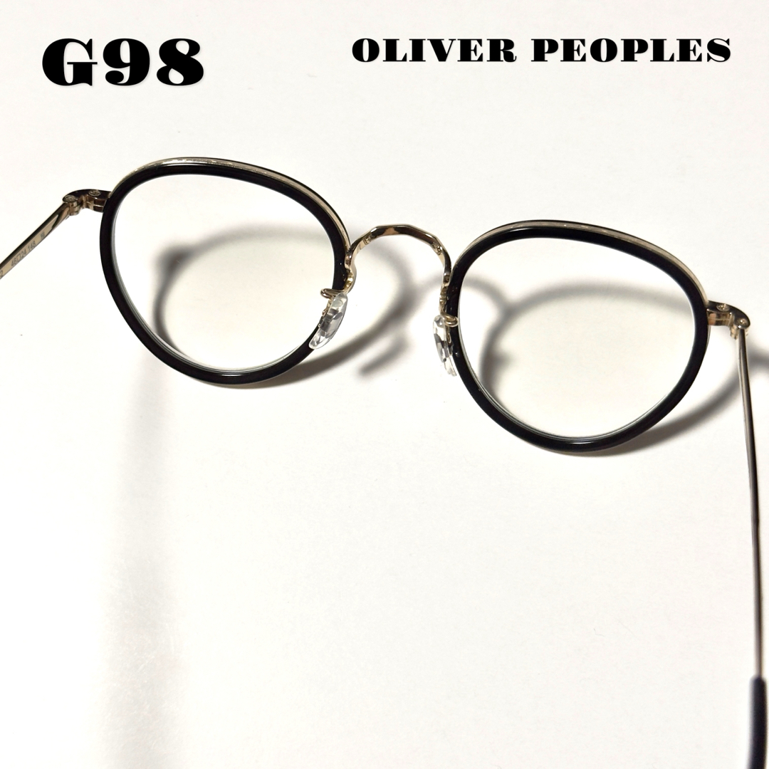 希少品！ OLIVER PEOPLES オリバー ピープルズ ブラック 黒 金 メンズのファッション小物(サングラス/メガネ)の商品写真
