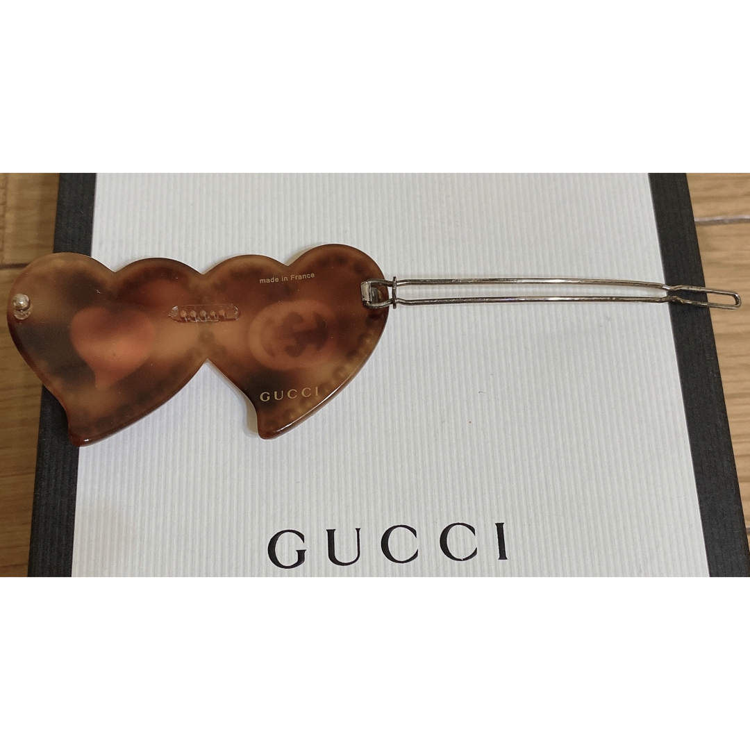 GUCCI インターロッキングG&ハートヘアクリップ GUCCI インターロッキングG&ハートヘアクリップ