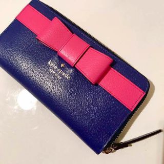 ケイトスペードニューヨーク(kate spade new york)のケイトスペード 財布 リボン 新品同様(長財布)