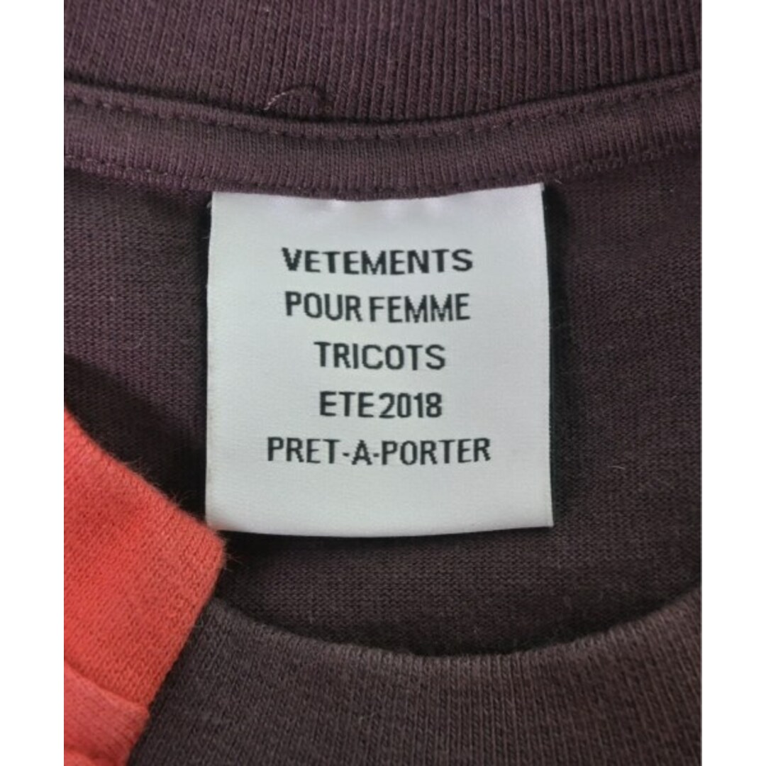 VETEMENTS - VETEMENTS ヴェトモン Tシャツ・カットソー S