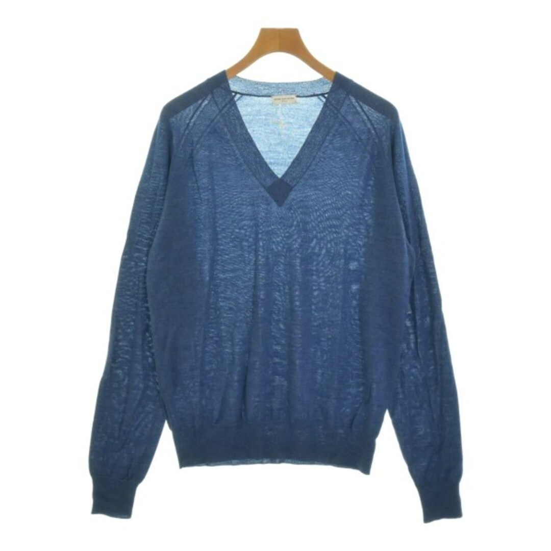 DRIES VAN NOTEN ニット・セーター -(M位) 青 【古着】 DRIES VAN NOTEN ニット・セーター -(M位) 青 【古着】