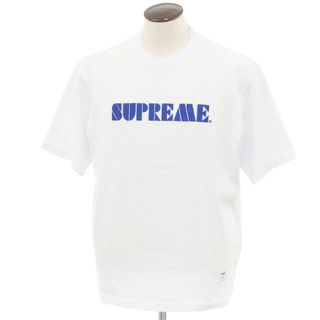 シュプリーム(Supreme)の【中古】シュプリーム Supreme 2024年春夏 Stencil Embroidered S/S Top コットン 半袖Ｔシャツ ホワイト【サイズL】【メンズ】(Tシャツ/カットソー(半袖/袖なし))