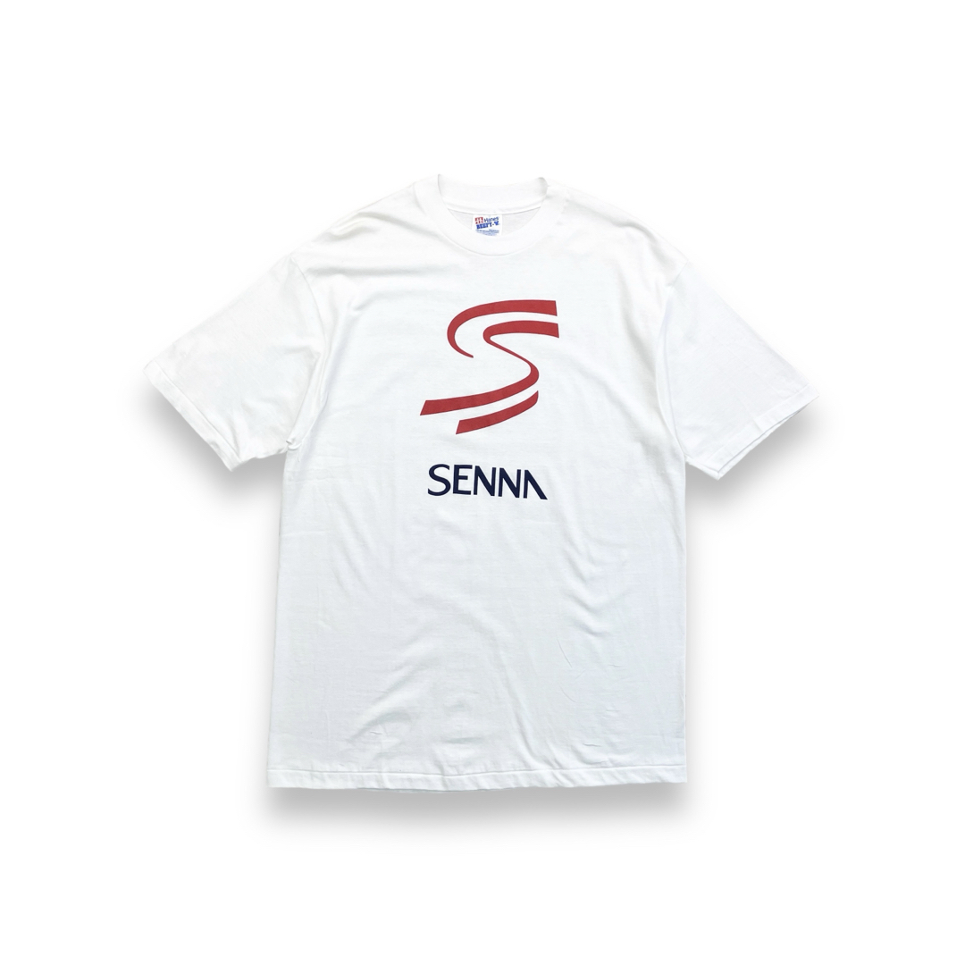 Hanes - 90s USA製 アイルトンセナ ヴィンテージTシャツ F1 Hanes - 90s USA製 アイルトンセナ ヴィンテージTシャツ F1