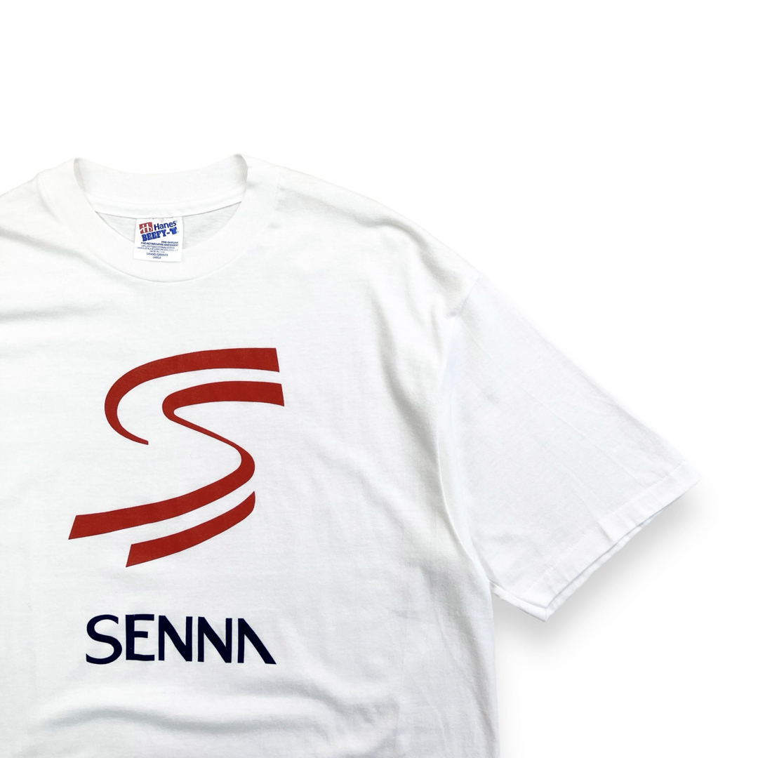 Hanes - 90s USA製 アイルトンセナ ヴィンテージTシャツ F1 Hanes - 90s USA製 アイルトンセナ ヴィンテージTシャツ F1