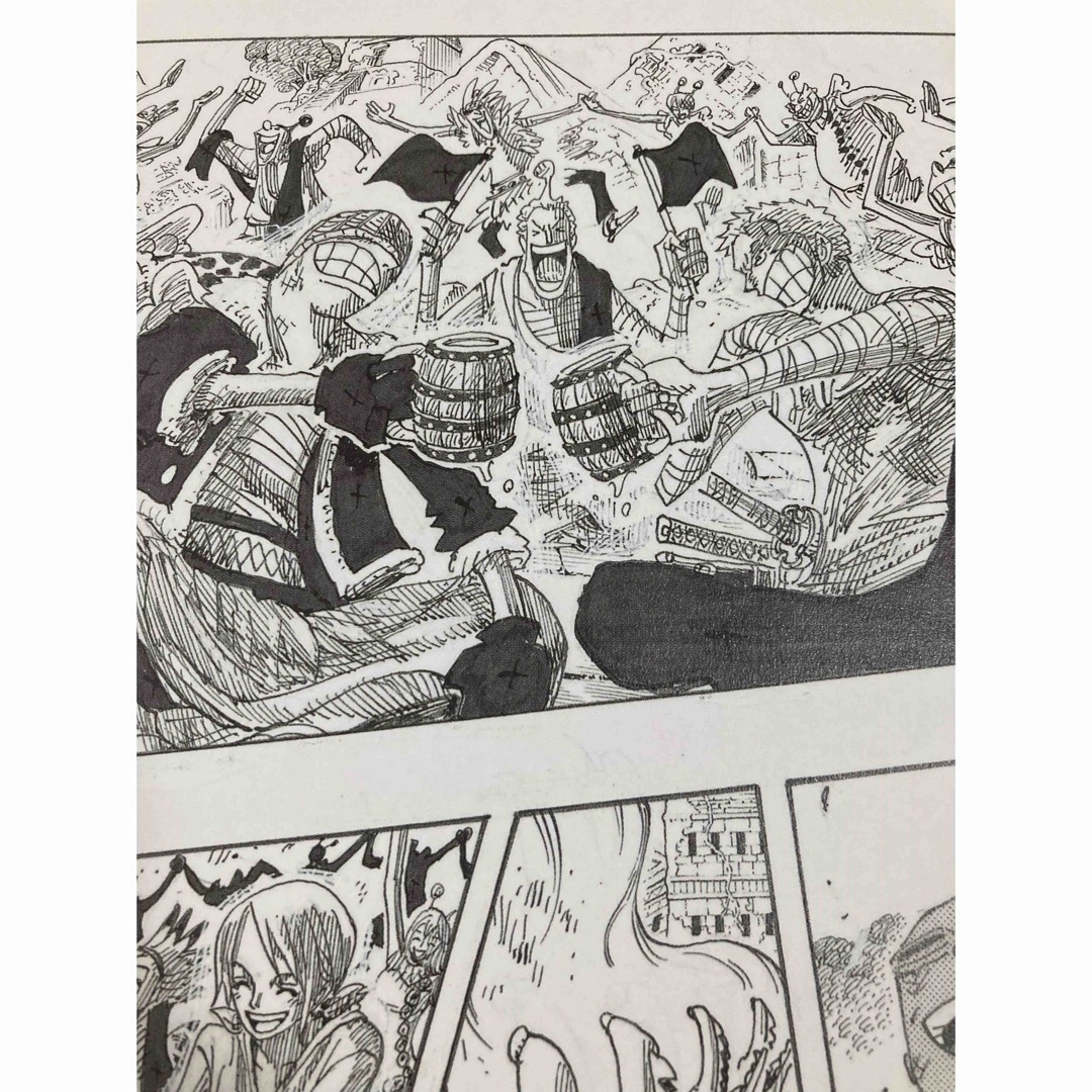⭐︎懸賞当選品⭐︎ ワンピース 複製原画♪当選通知書&集英社茶 ⭐︎懸賞当選品⭐︎ ワンピース 複製原画♪当選通知書&集英社茶