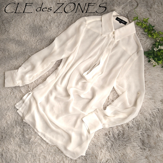 cle des zones　クレデゾーン　シアー　ロングブラウス　B21