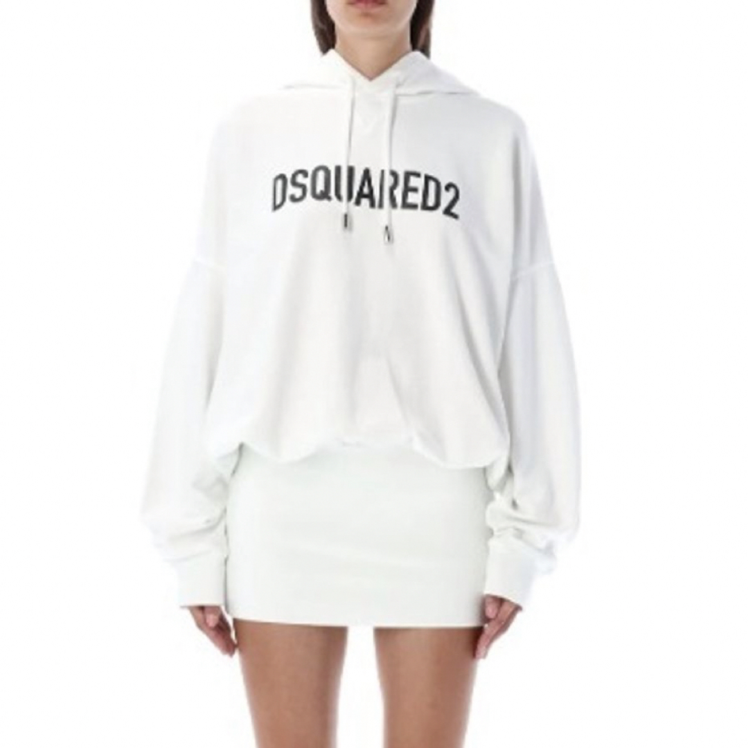 定価11万程】DSQUARED2 ロゴ フード付きパーカーワンピース 定価11万程】DSQUARED2 ロゴ フード付きパーカーワンピース
