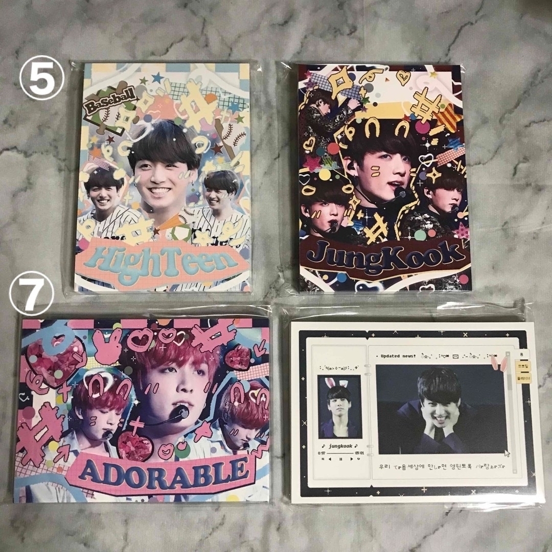BTSテテ 韓国製作者様メモ帳 各10枚×6種類 (BTS メモ帳 テテ BTSテテ 韓国製作者様メモ帳 各10枚×6種類 (BTS メモ帳 テテ