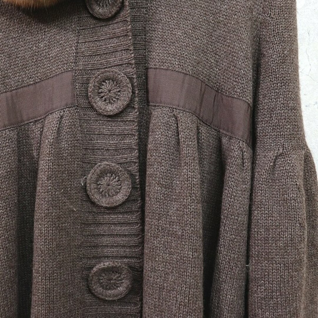 広尾店】美品 フォクシー FOXEY ファー付きカシミアロング 広尾店】美品 フォクシー FOXEY ファー付きカシミアロング