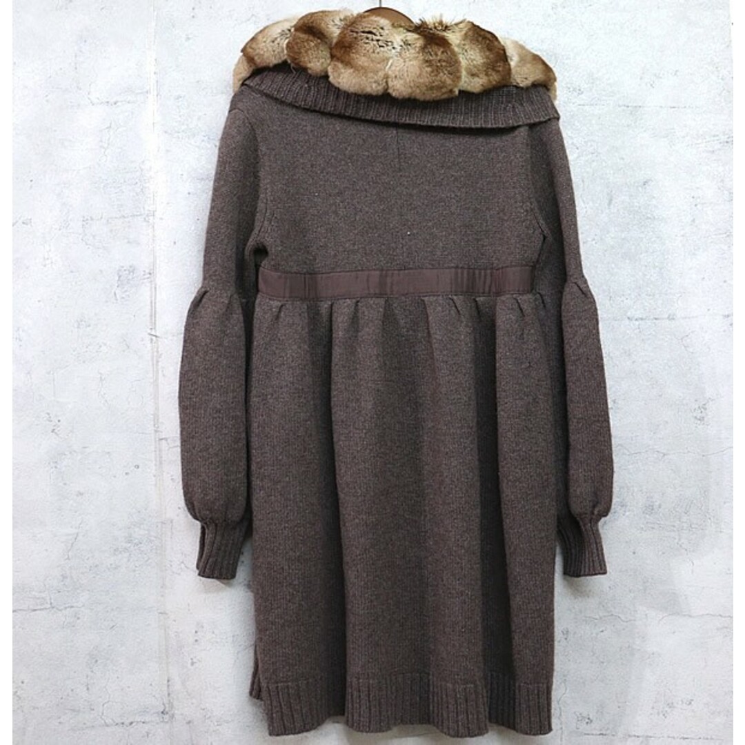 広尾店】美品 フォクシー FOXEY ファー付きカシミアロング 広尾店】美品 フォクシー FOXEY ファー付きカシミアロング