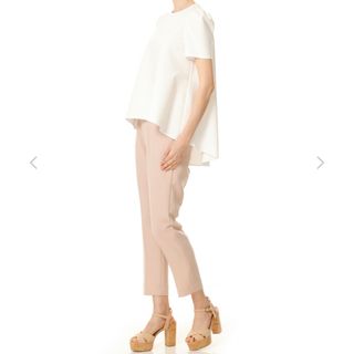 アベニールエトワール(Aveniretoile)のAVENIRETOILE タックパフスリーブフレアカットソー(Tシャツ/カットソー(半袖/袖なし))