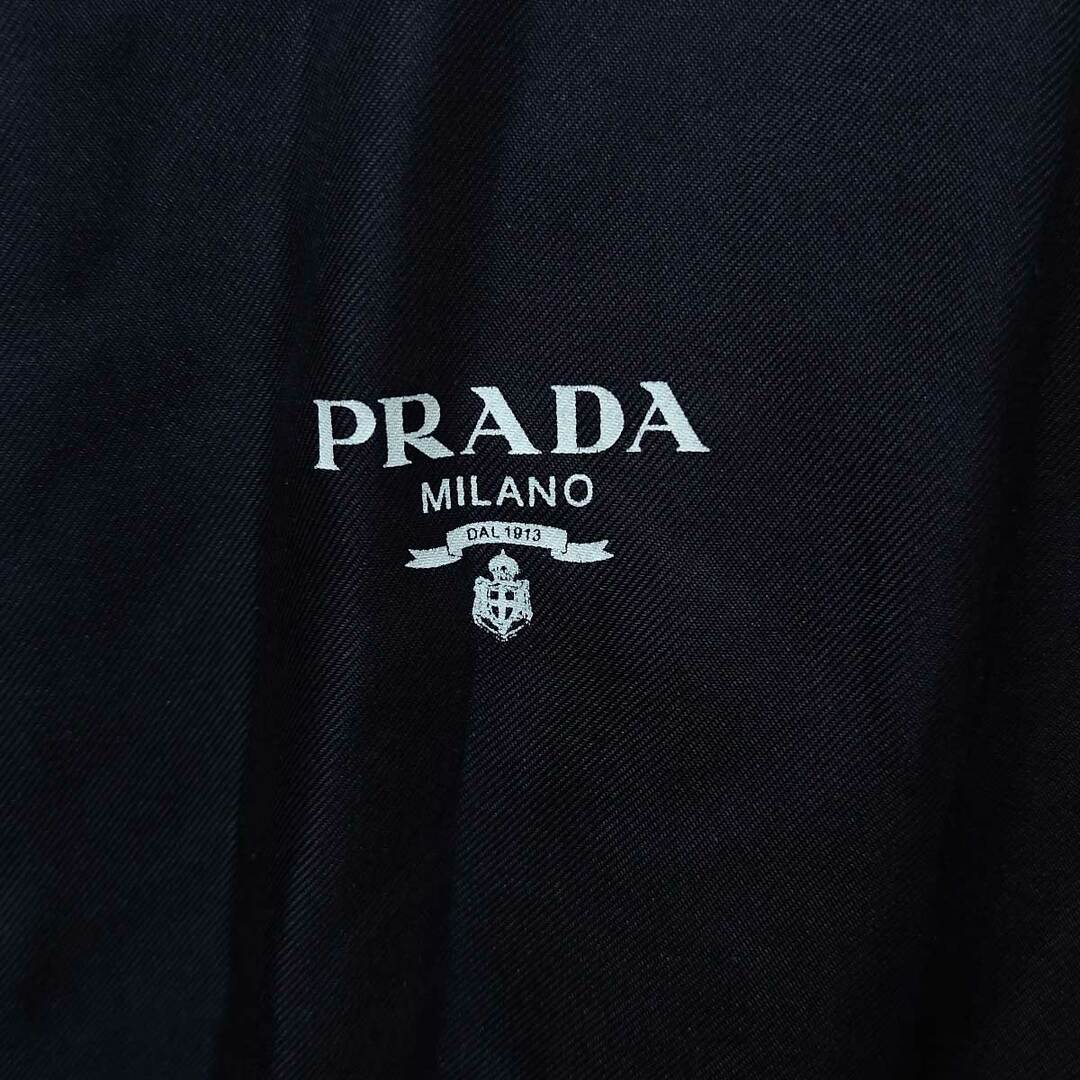 PRADA - プラダ シルク ボンバージャケット L ネイビー メンズ PRADA - プラダ シルク ボンバージャケット L ネイビー メンズ