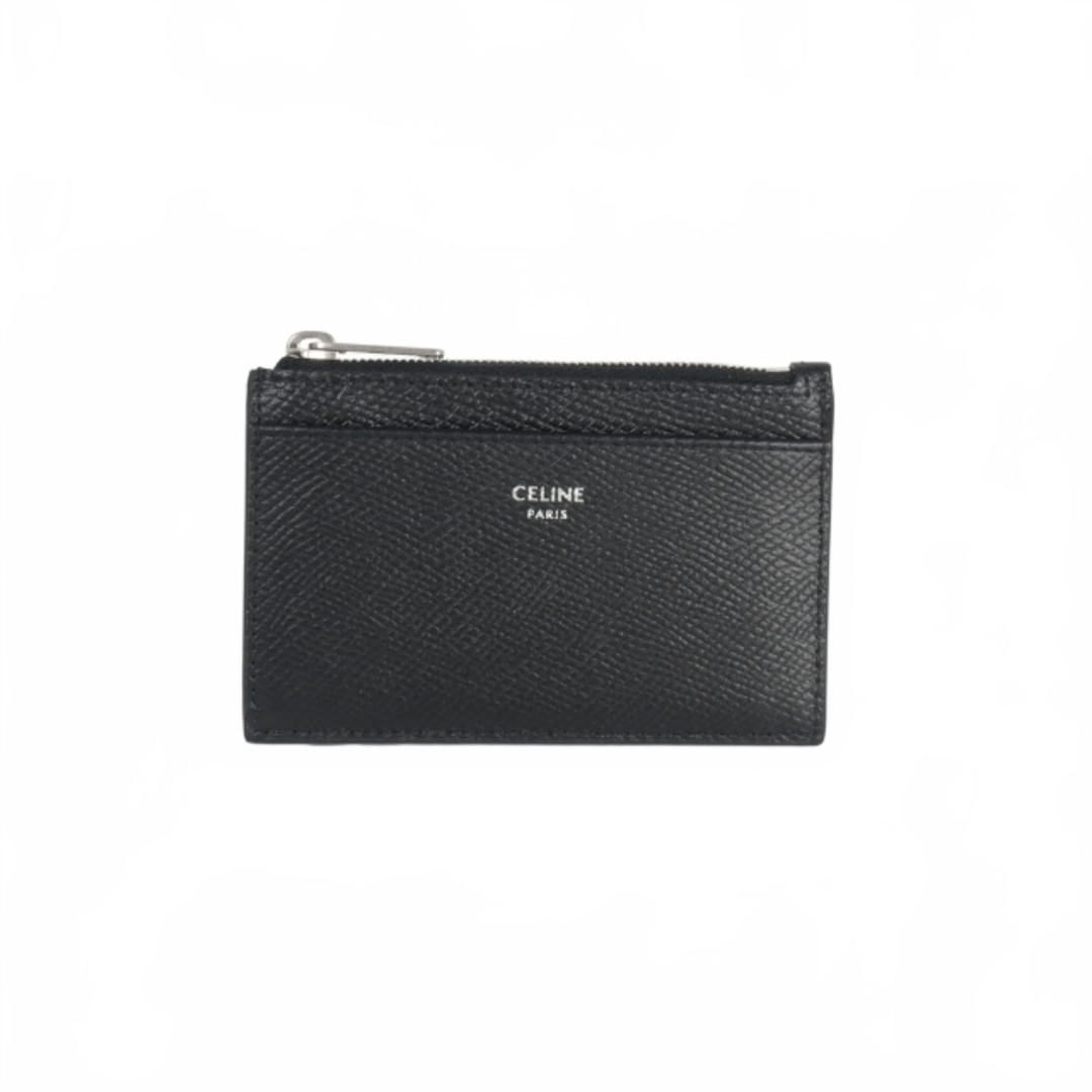 セリーヌ CELINE ジップ レザー カードケース コインケース 黒 セリーヌ CELINE ジップ レザー カードケース コインケース 黒