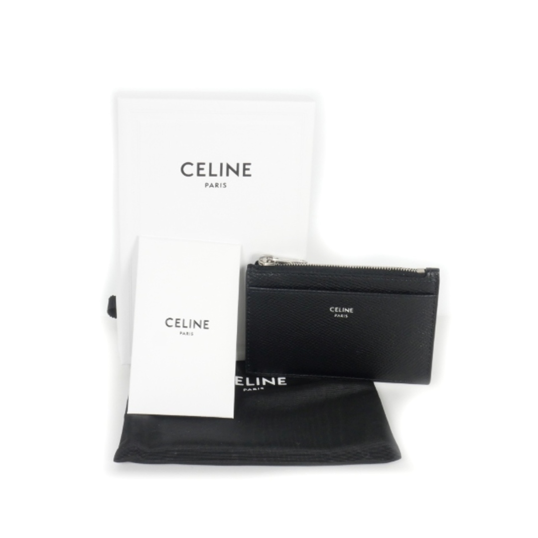 セリーヌ CELINE ジップ レザー カードケース コインケース 黒 セリーヌ CELINE ジップ レザー カードケース コインケース 黒