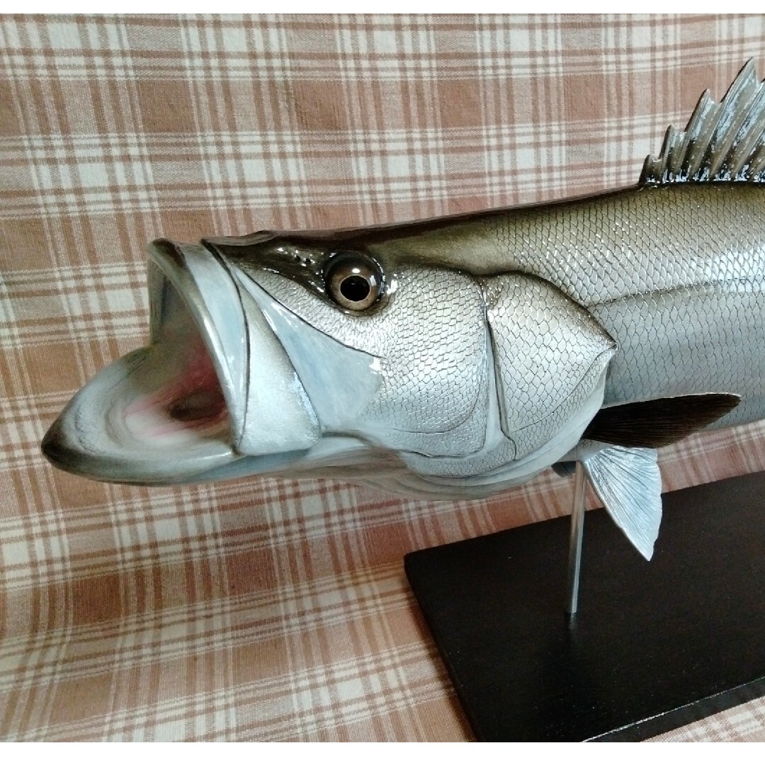 手作り 59cmシーバス 魚模型 フィギュア レプリカ 置物 オブジェ 手作り 59cmシーバス 魚模型 フィギュア レプリカ 置物 オブジェ