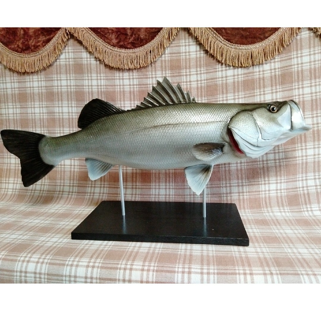 手作り 59cmシーバス 魚模型 フィギュア レプリカ 置物 オブジェ 手作り 59cmシーバス 魚模型 フィギュア レプリカ 置物 オブジェ