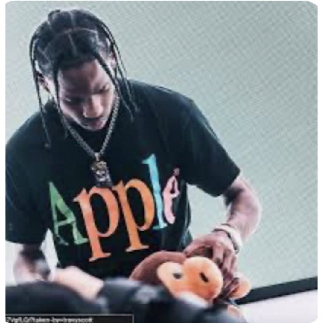 男女兼用 Apple アップルTシャツ(黒)野村訓市、トラビス 男女兼用 Apple アップルTシャツ(黒)野村訓市、トラビス