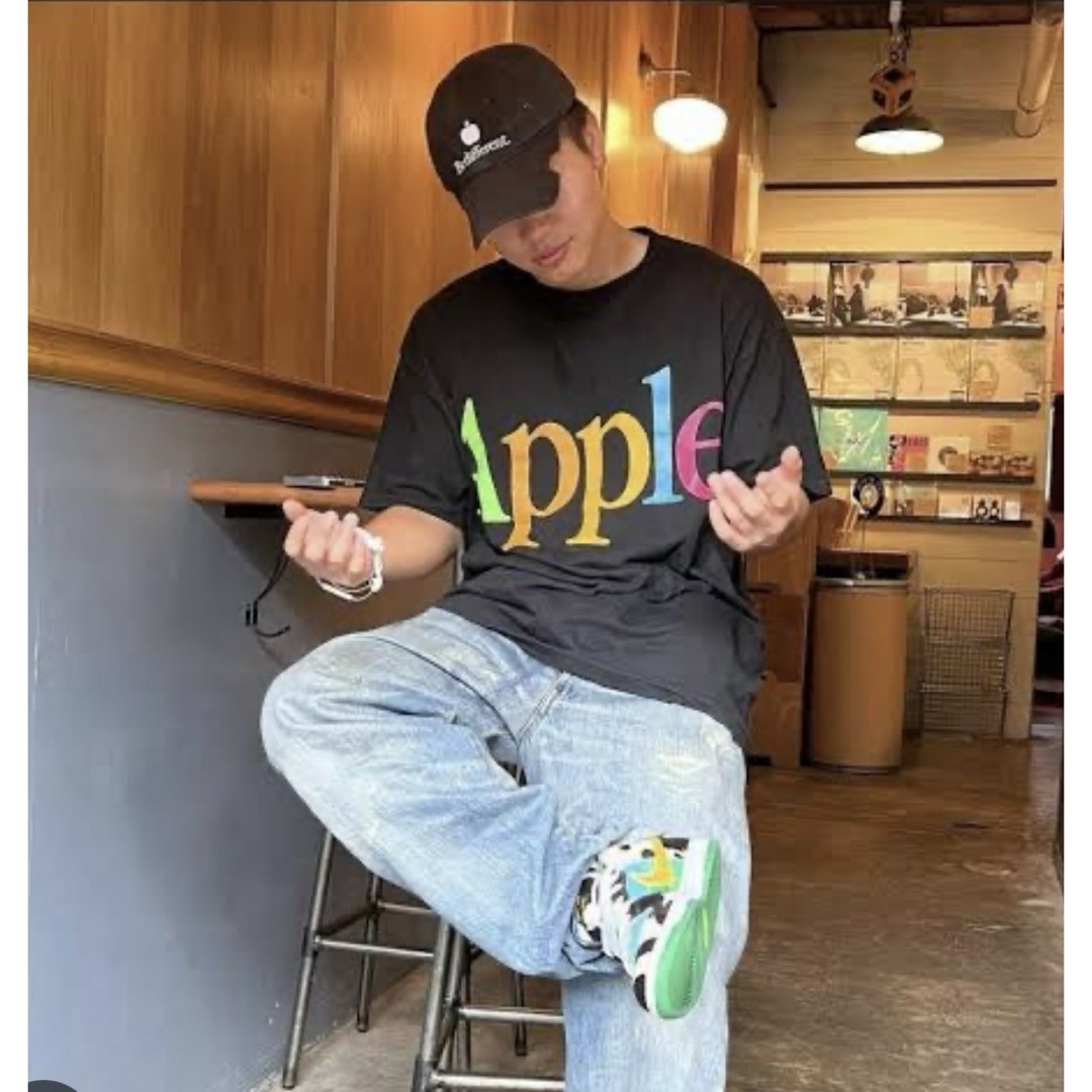 男女兼用 Apple アップルTシャツ(黒)野村訓市、トラビス 男女兼用 Apple アップルTシャツ(黒)野村訓市、トラビス