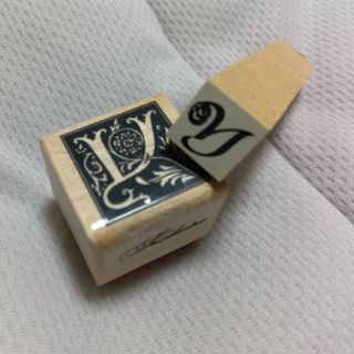 イニシャル　スタンプ　セット　Y(印鑑/スタンプ/朱肉)