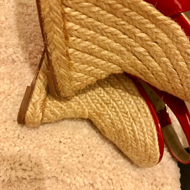 Christian Louboutin(クリスチャンルブタン)のクリスチャンルブタン♡エスパドリーユサンダル赤 ひなの着 レディースの靴/シューズ(サンダル)の商品写真
