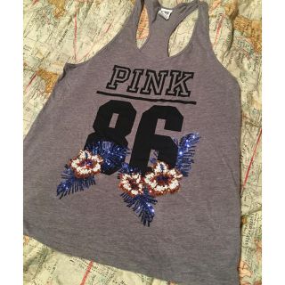 ヴィクトリアズシークレット(Victoria's Secret)の美品💗Victorias Secret PINK💗Tanktop!(Tシャツ(半袖/袖なし))