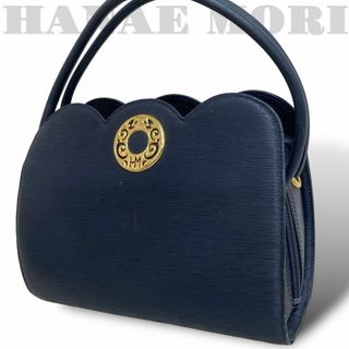 HANAE MORI 激しかっ ハナエモリ フォーマルバッグ ネイビー 筒 HANAE MORI 激しかっ ハナエモリ フォーマルバッグ ネイビー 筒