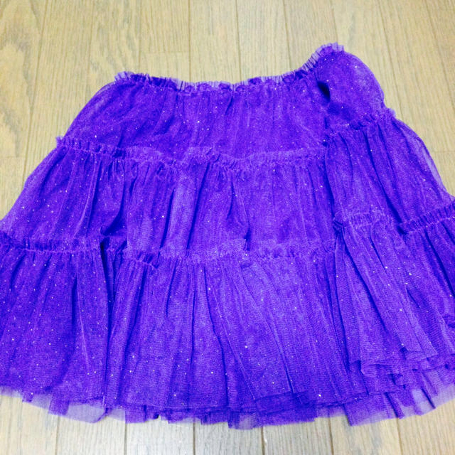 パニエ風スカート♡パープル レディースのスカート(ミニスカート)の商品写真